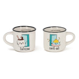 2 Tazzine Da Caffe Espresso For Two - Poo - Realizzandoo