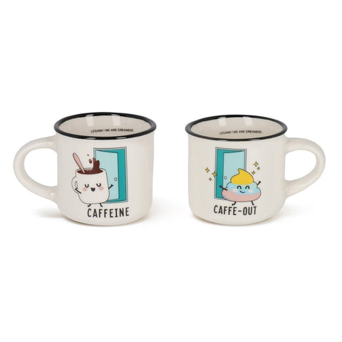 2 Tazzine Da Caffe Espresso For Two - Poo - Realizzandoo