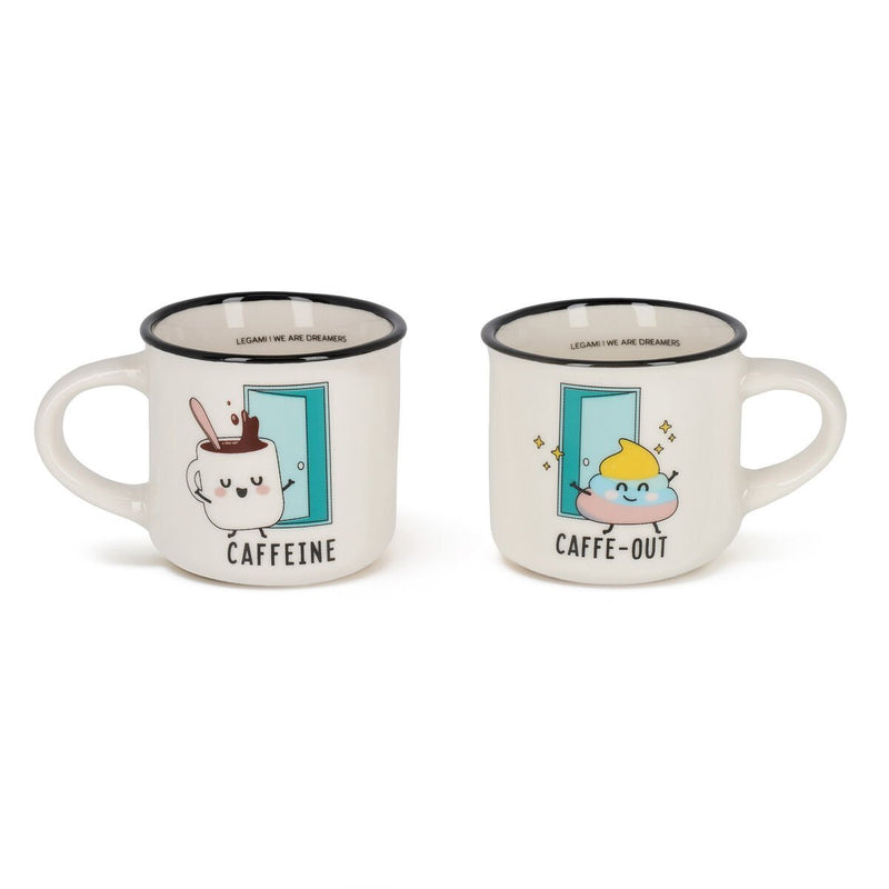 2 Tazzine Da Caffe Espresso For Two - Poo - Realizzandoo
