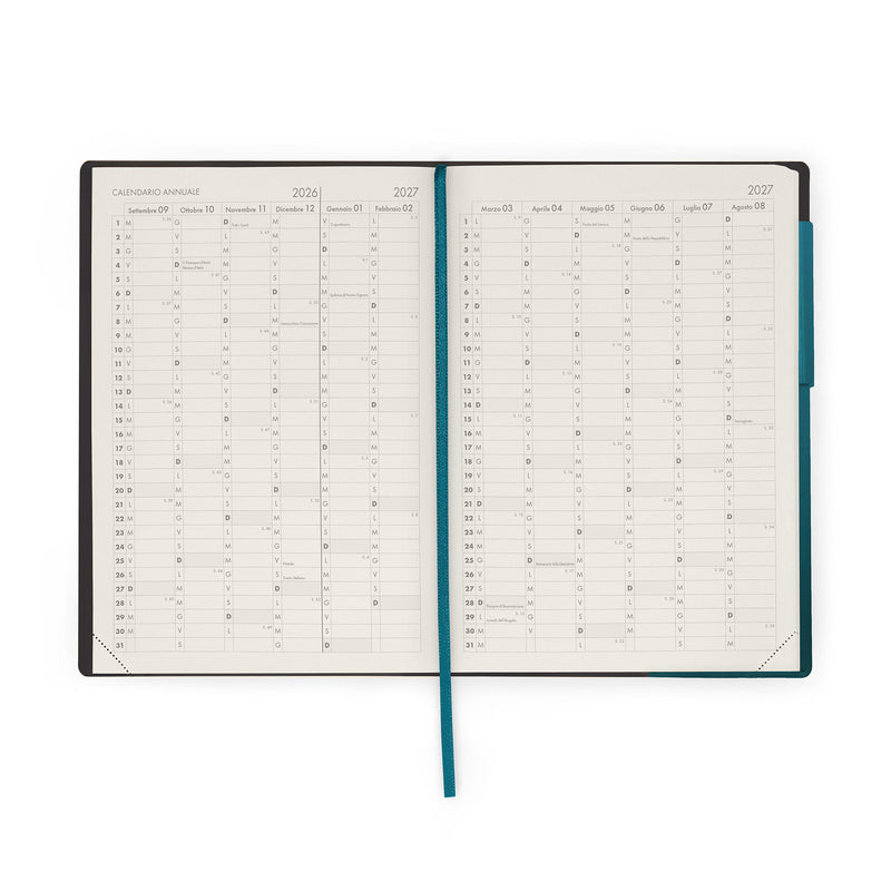 Agenda del Docente Settimanale 13 Mesi 2026/2027 - Deep Teal