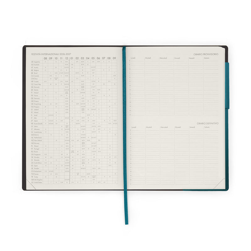 Agenda del Docente Settimanale 13 Mesi 2026/2027 - Deep Teal