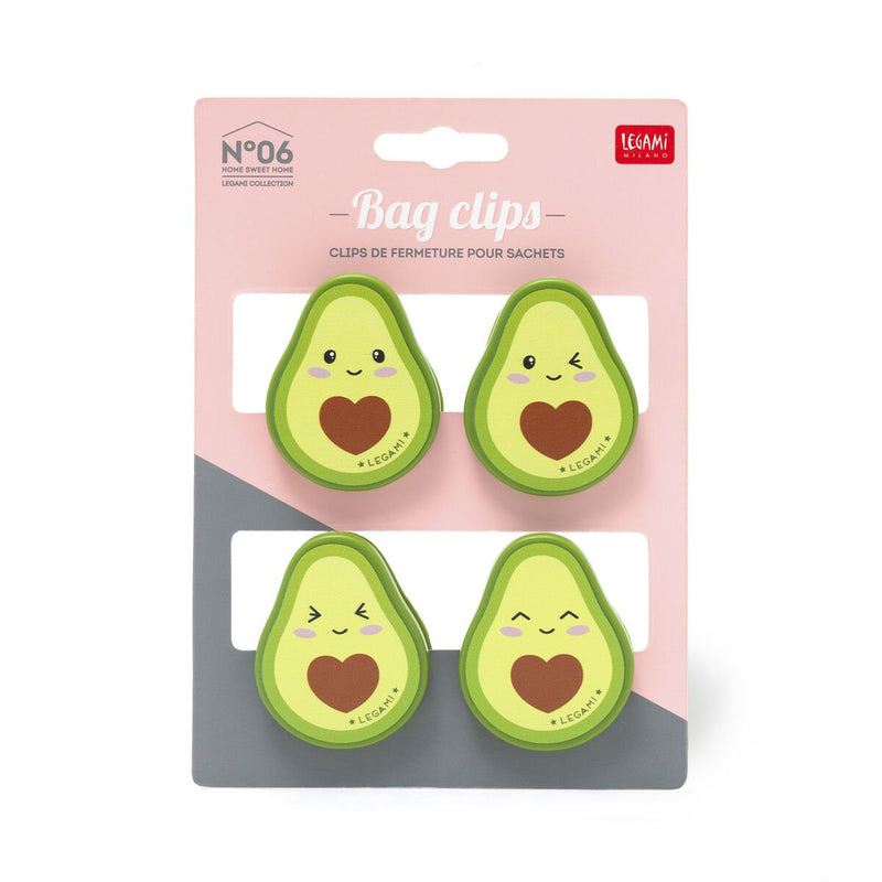 Bag Clips Set Di Clip Chiudi Pacco - Avocado - Realizzandoo