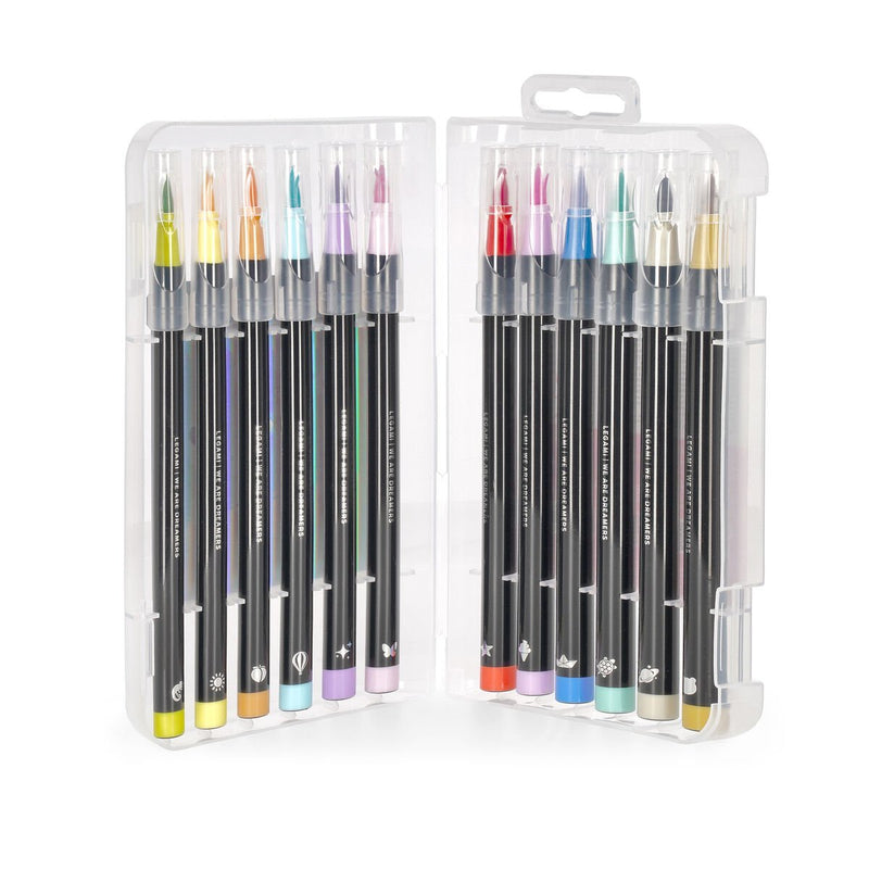 Brush Markers Set 12 Pennarelli Punta Pennello - Pastel Colours - Realizzandoo