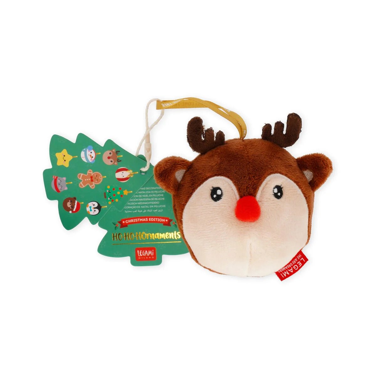 Decorazione Natalizia di Peluche - Reindeer - Oh - Oh - Ohrnaments - Realizzandoo