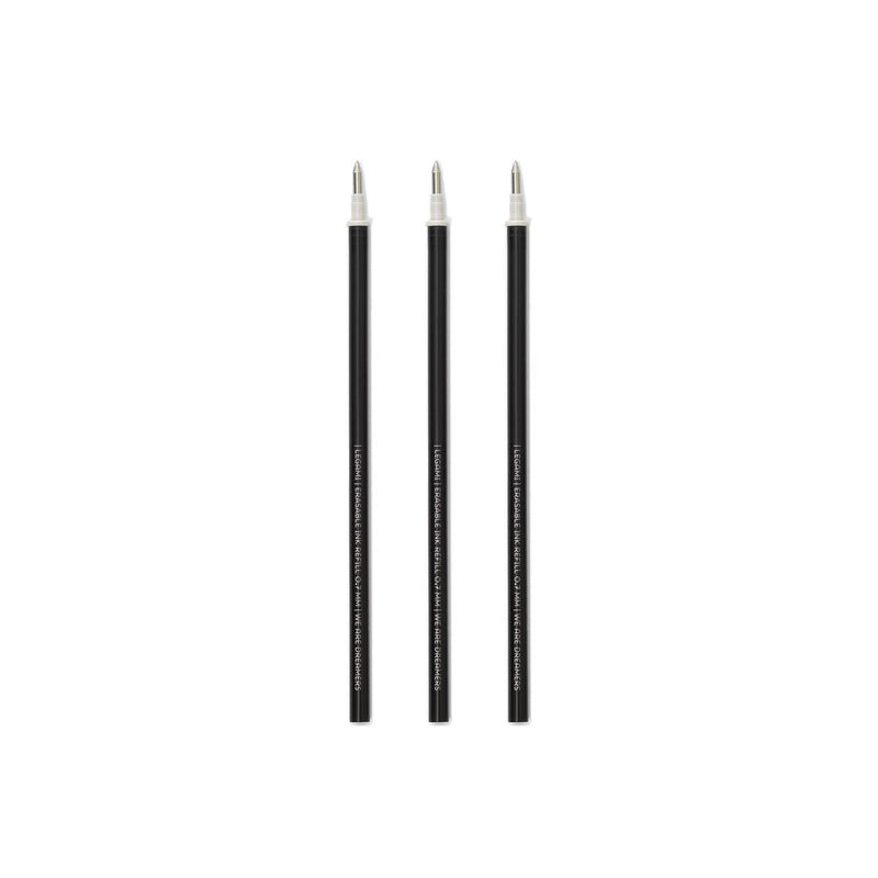 Erasable Pen Refills 3 Refill Penna Gel Cancellabile - Black - Realizzandoo