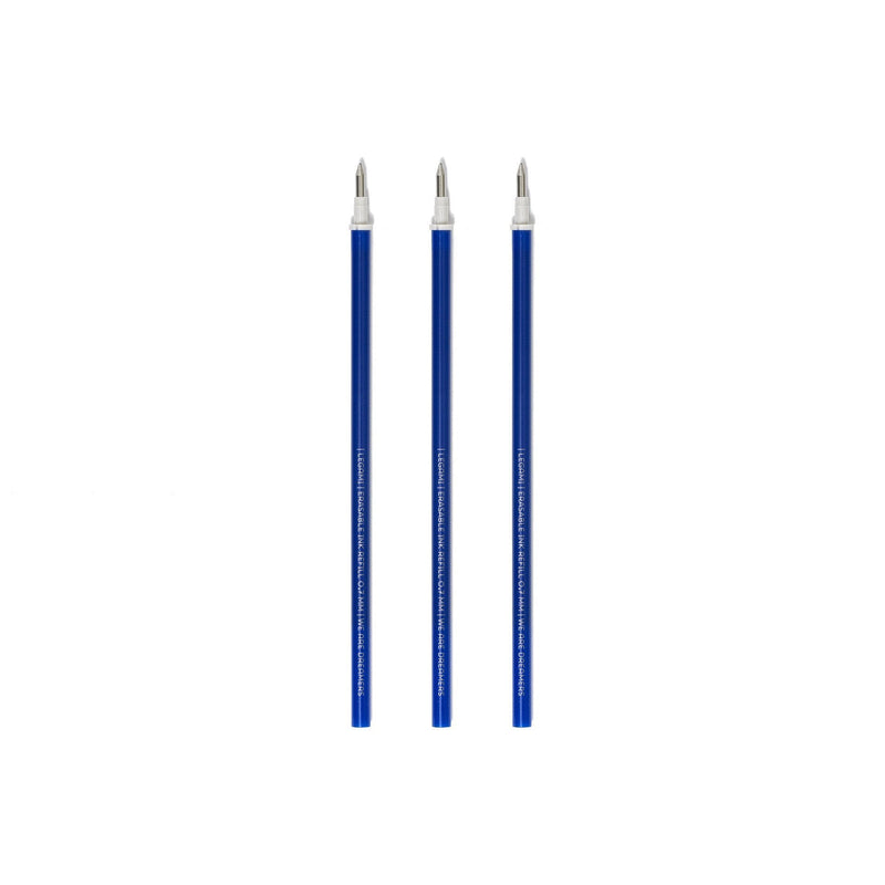 Erasable Pen Refills 3 Refill Penna Gel Cancellabile - Blue - Realizzandoo