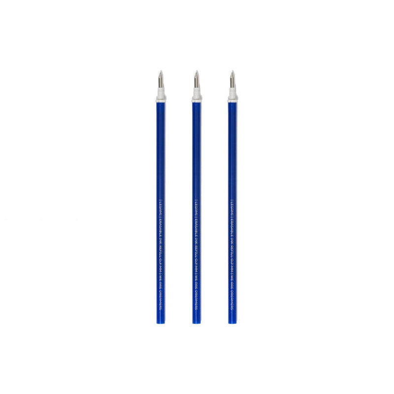 Erasable Pen Refills 3 Refill Penna Gel Cancellabile - Blue - Realizzandoo