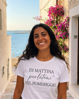 Maglietta Di mattina parlatemi nel pomeriggio - T-shirt Ironica