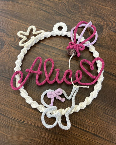 Personalized Elephant Birth Bow with Name