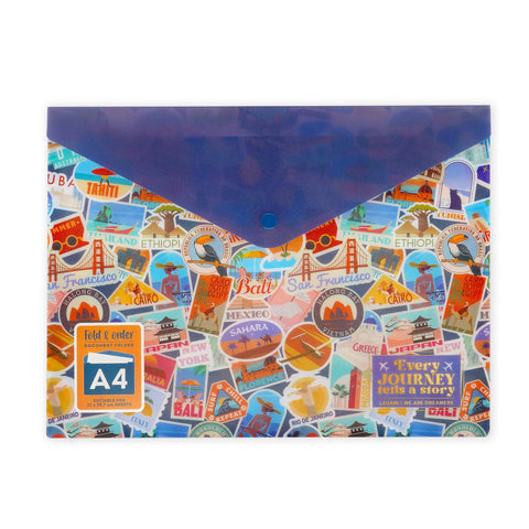 Fold & Order Cartelletta Portadocumenti - Travel Stickers
