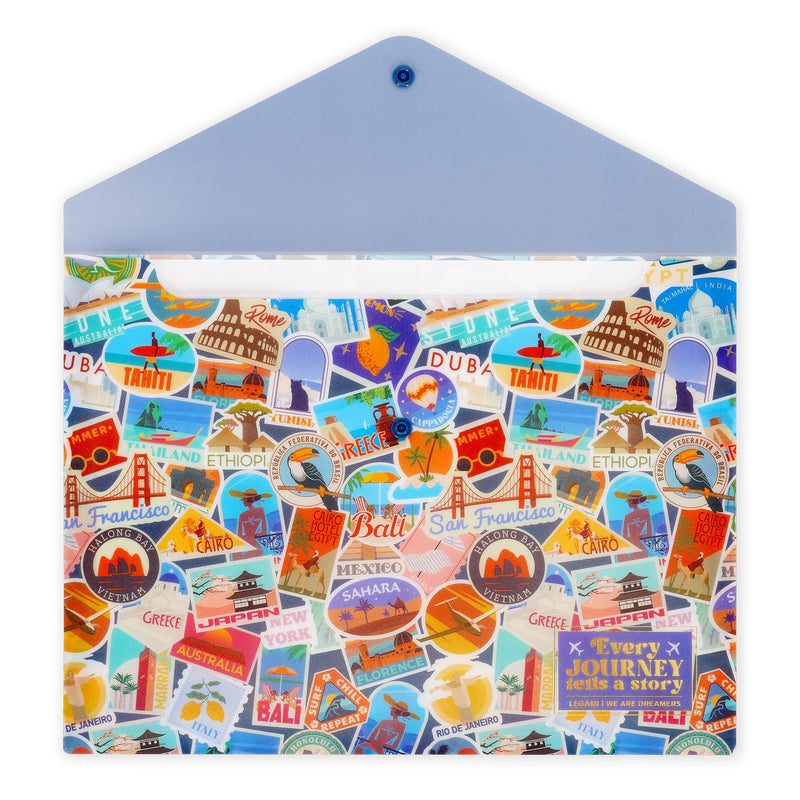 Fold & Order Cartelletta Portadocumenti - Travel Stickers