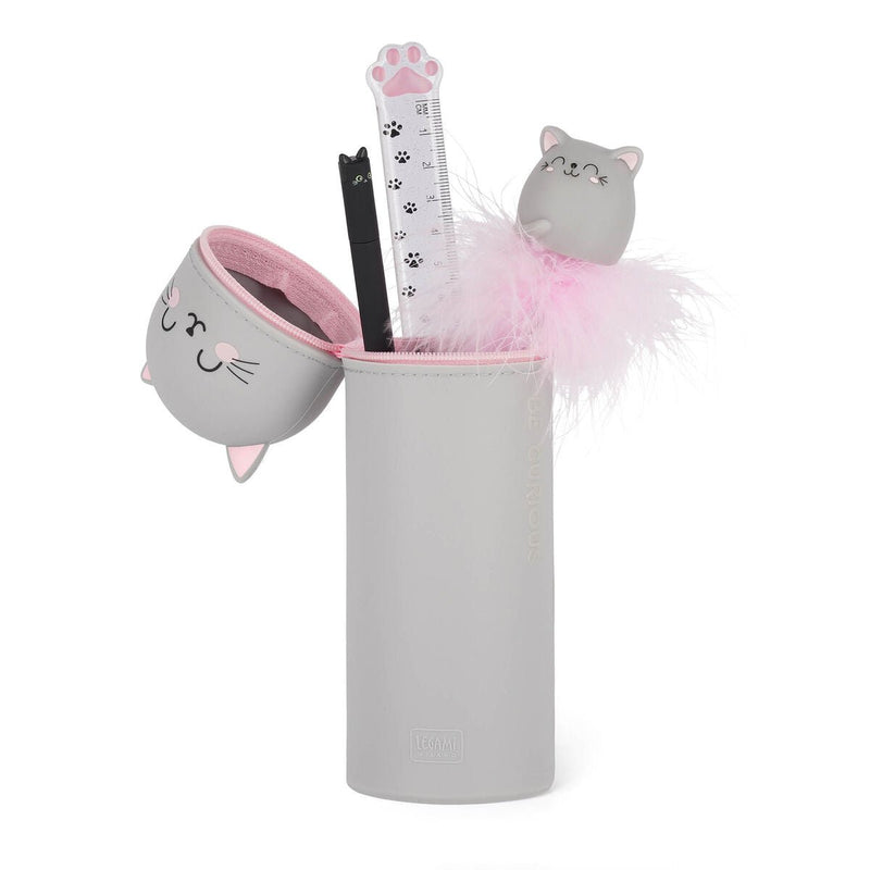 Kawaii Astuccio 2 In 1 In Silicone - Kitty - Realizzandoo