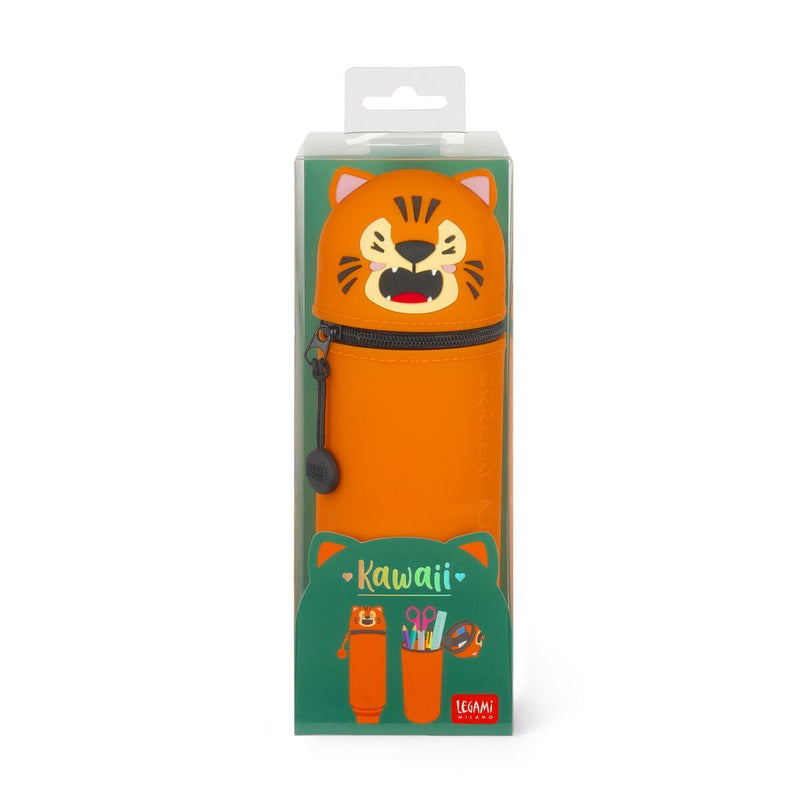 Kawaii Astuccio 2 In 1 In Silicone - Tiger - Realizzandoo
