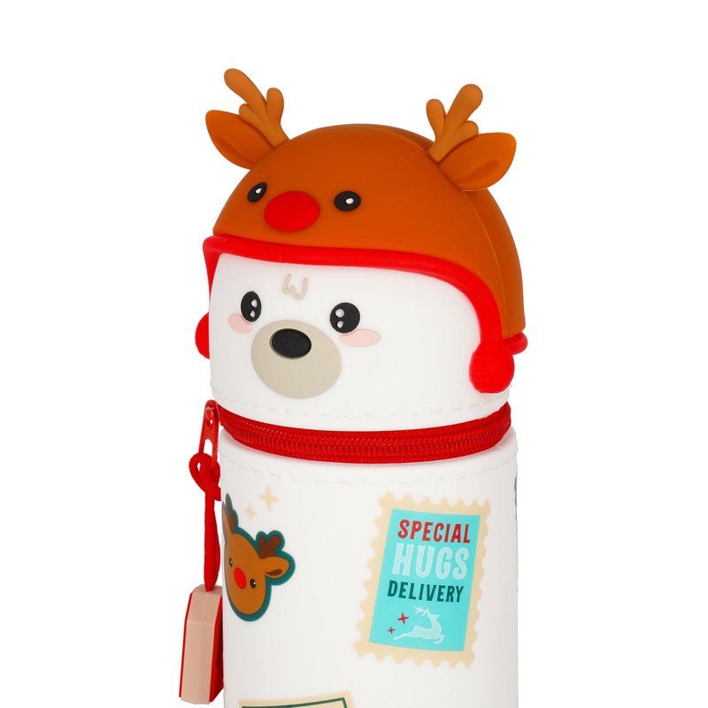 Kawaii Astuccio di Natale 2-in-1 in Silicone - Polar Bear