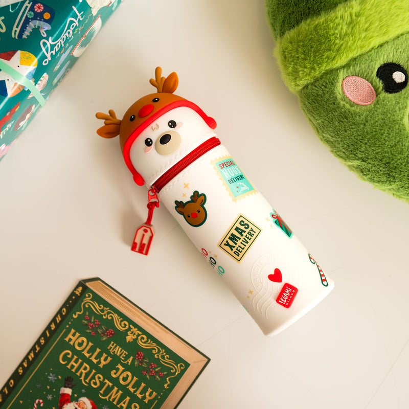 Kawaii Astuccio di Natale 2-in-1 in Silicone - Polar Bear