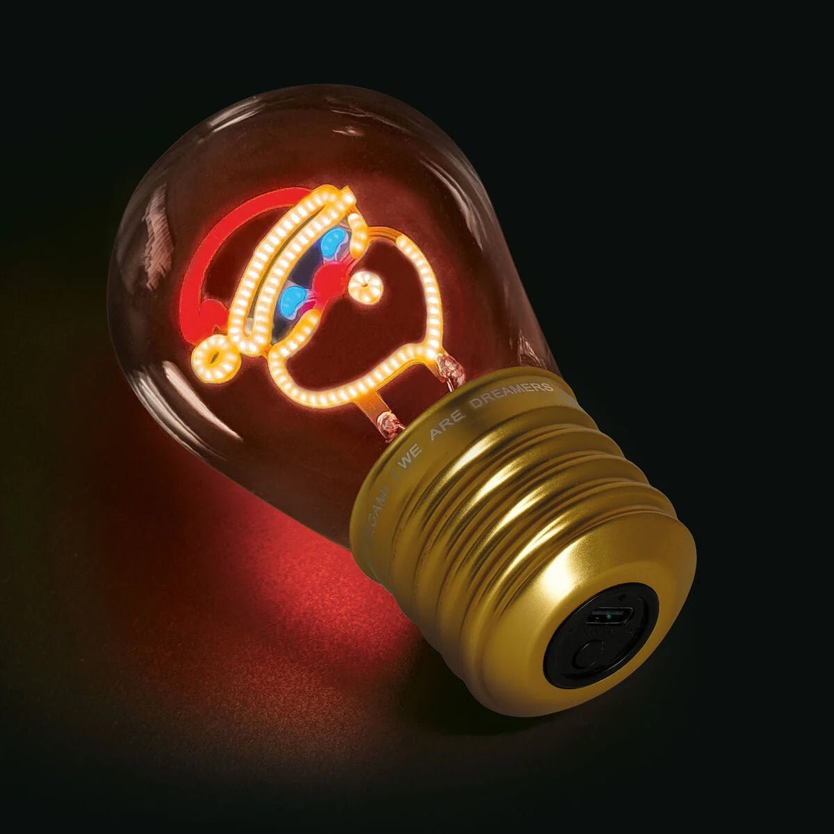 Lampada Decorativa da Tavolo a Forma di Lampadina - Santa Claus - Bulb Fiction - Realizzandoo