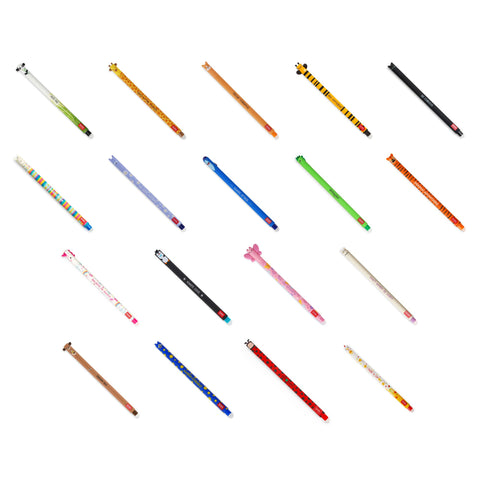 Erasable Pen Collezione Penne Gel Cancellabili - 18 Animali