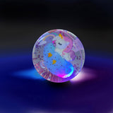 Light - Up Bouncy Ball - Unicorn - Realizzandoo
