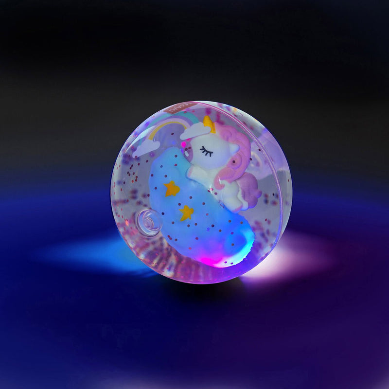 Light - Up Bouncy Ball - Unicorn - Realizzandoo