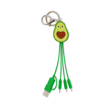 Link Up Cavo di Ricarica Portachiavi 6 in 1 - Avocado
