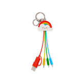 Link Up Cavo di Ricarica Portachiavi 6 in 1 - Rainbow