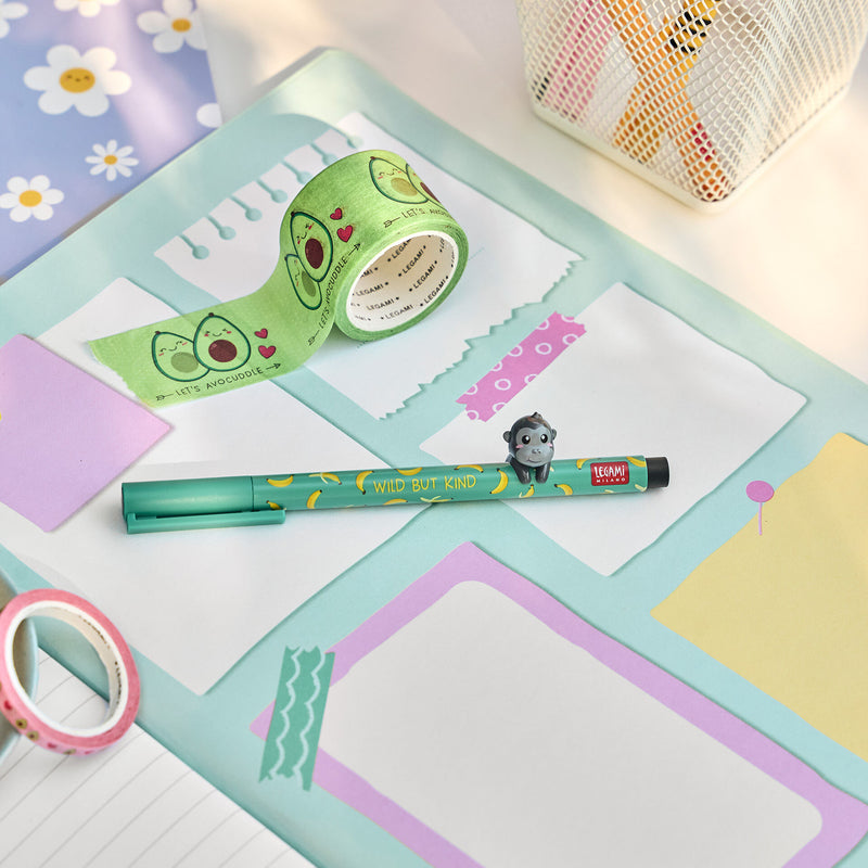 Lovely Friends Penna Gel con Animaletto - Gorilla