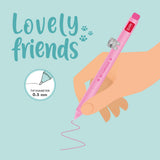 Lovely Friends Penna Gel con Animaletto - Kitty - Realizzandoo