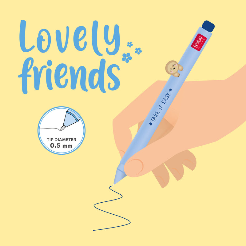Lovely Friends Penna Gel con Animaletto - Sloth