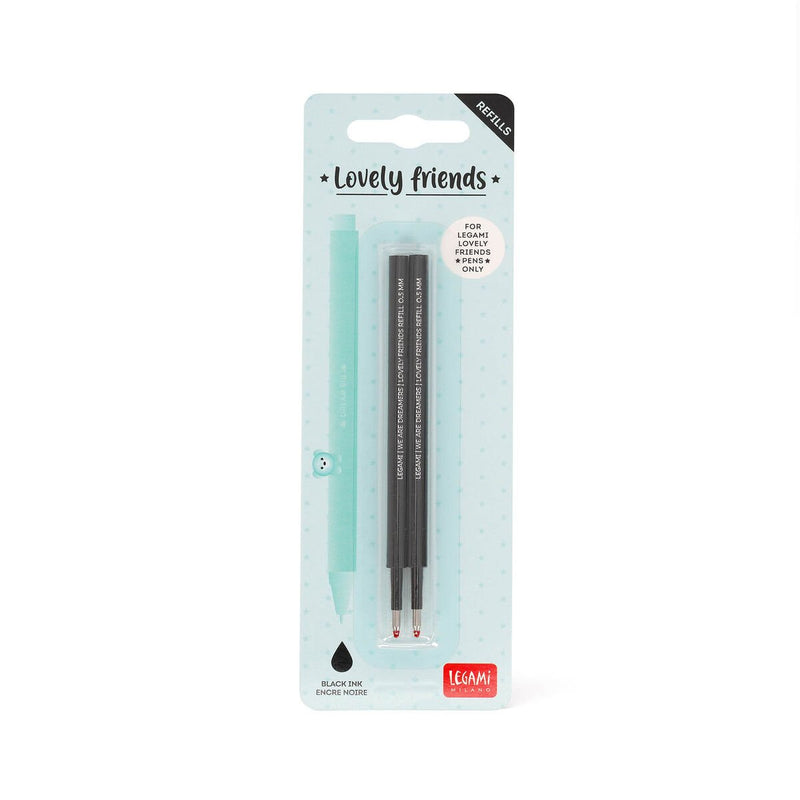 Lovely Friends Refill Set 2 Refill Penna Gel L. Friends - Black - Realizzandoo