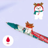 Lovely Friends Set di 2 Penne Gel con Animaletto - Jingle All the Way