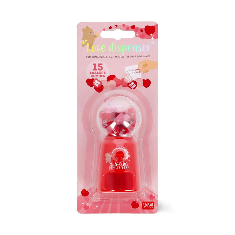 Mini Distributore Gomme Canc. Love Dispenser - Heart - Realizzandoo