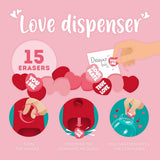 Mini Distributore Gomme Canc. Love Dispenser - Heart - Realizzandoo