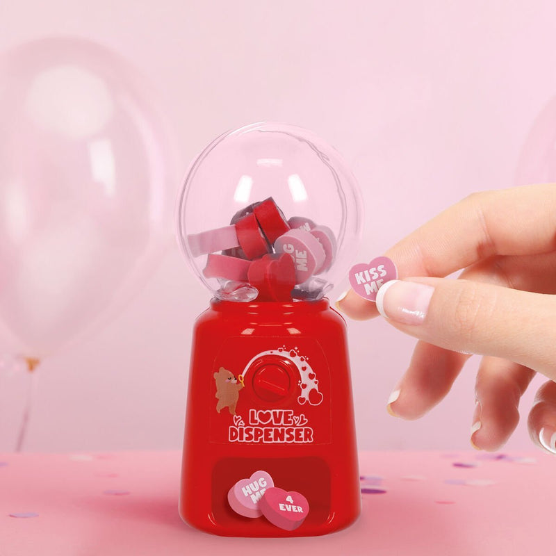 Mini Distributore Gomme Canc. Love Dispenser - Heart - Realizzandoo