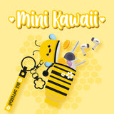 Mini Kawaii Portamonete con Portachiavi - Bee
