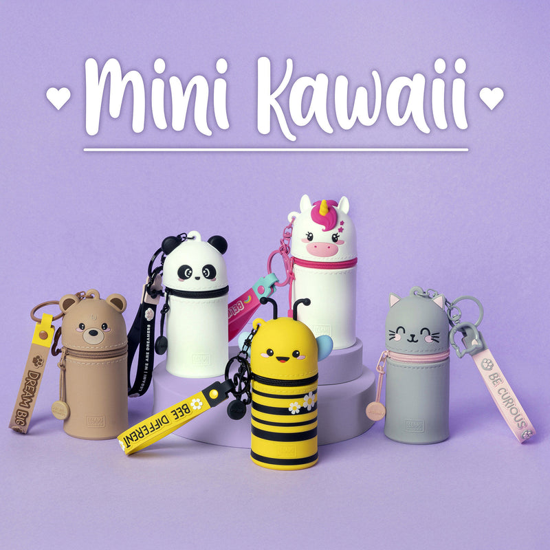 Mini Kawaii Portamonete con Portachiavi - Bee