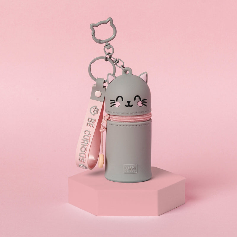 Mini Kawaii Portamonete con Portachiavi - Kitty