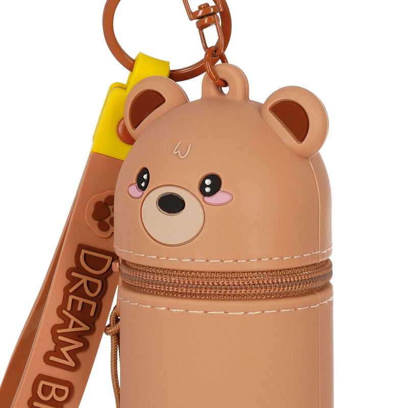 Mini Kawaii Portamonete con Portachiavi - Teddy Bear