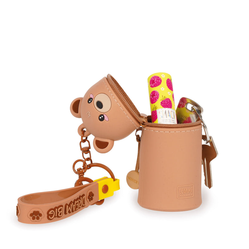 Mini Kawaii Portamonete con Portachiavi - Teddy Bear