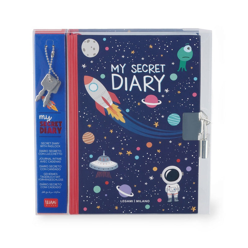 My Secret Diary Diario Segreto Con Lucchetto - Space - Realizzandoo