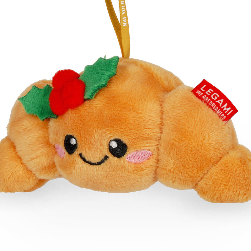 Oh-Oh-Ohrnaments Decorazione in Peluche per l'Albero - Croissant