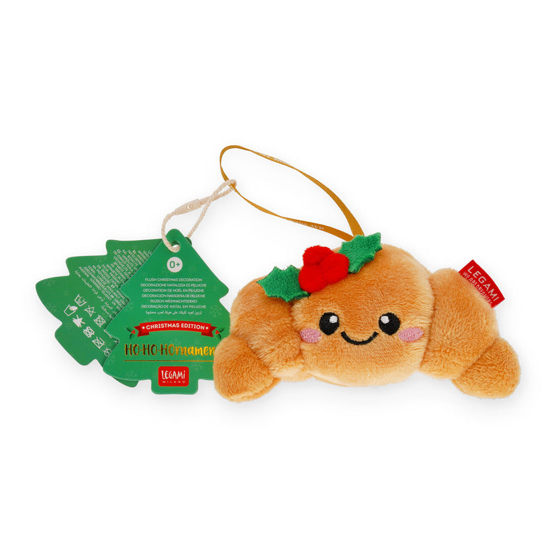 Oh-Oh-Ohrnaments Decorazione in Peluche per l'Albero - Croissant