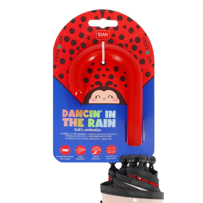 Ombrello Per Bambini Dancin' In The Rain - Ladybug - Realizzandoo