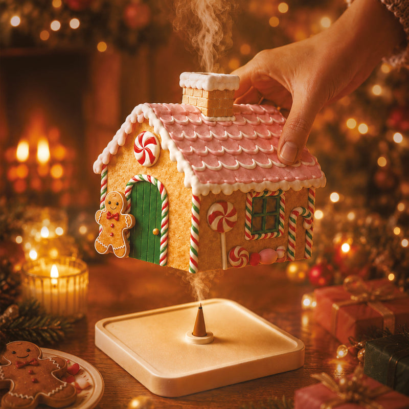Paint Your Christmas Kit Portaincenso da Dipingere - Gingerbread House