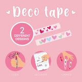 Penna A Nastro Per Decorazione Deco Tape - Heart - Realizzandoo