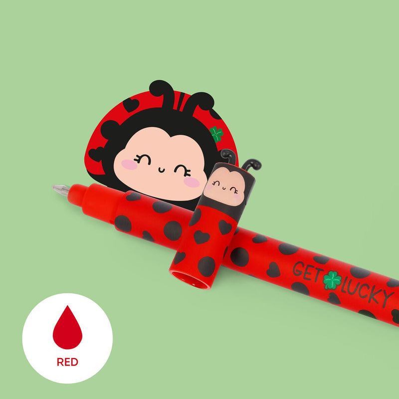 Penna Gel Cancellabile Erasable Gel Pen - Ladybug - Realizzandoo