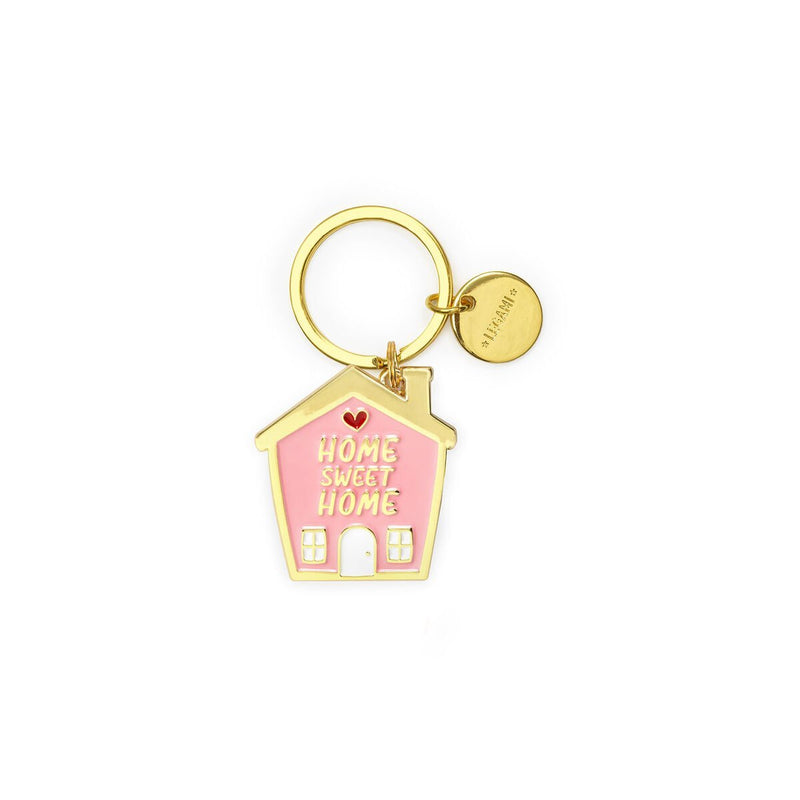 Portachiavi Metallo Smaltato What A Key Ring - House - Realizzandoo