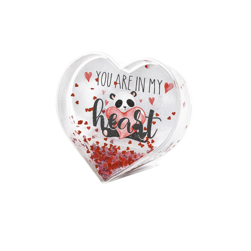 Portafoto Con Glitter Glitter Photo Frame - Heart - Realizzandoo