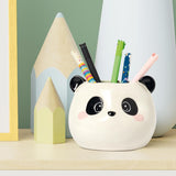 Portapenne In Ceramica Desk Friends - Panda - Realizzandoo