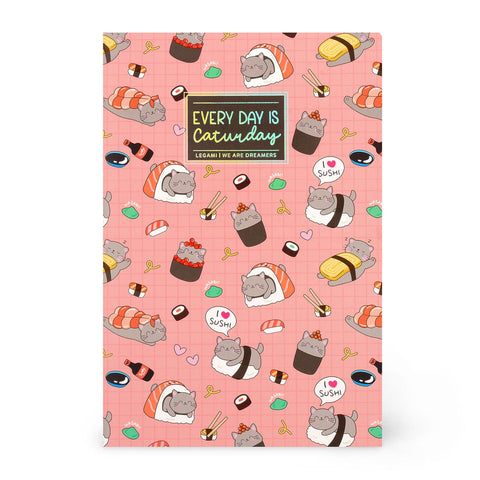 Quaderno a Righe B5 - Sushi Cat