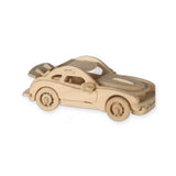 Puzzle 3D in legno naturale, automobili - Coupé [rlz-06-n3]